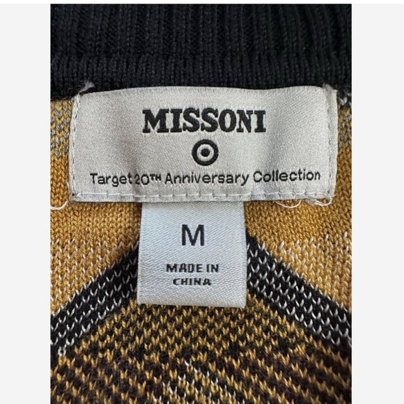 MISSONI Chevron Zig Zag Duster Cardigan Sweater M Brown - Picture 4 of 8